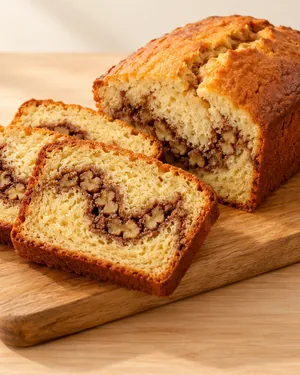 Una rebanada de pastel con remolino