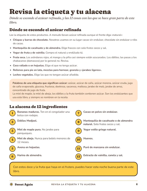 La página de la alacena del libro